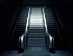 An escalator