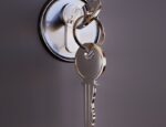 keys in door lock