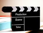 black-and-white production take tool
